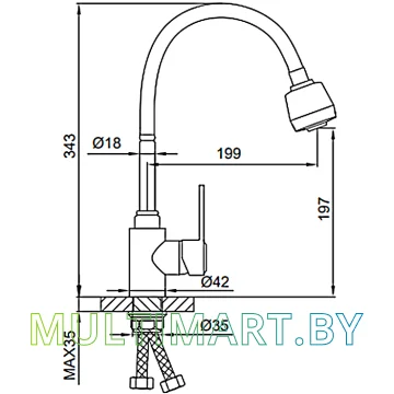 Смеситель Frud R42052-30 картинка 6